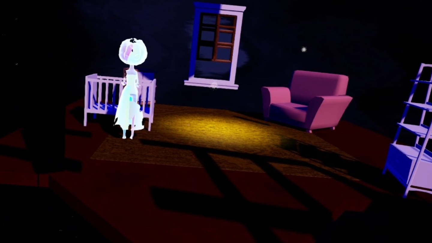 screenshot of Angela in the Mind Palace.